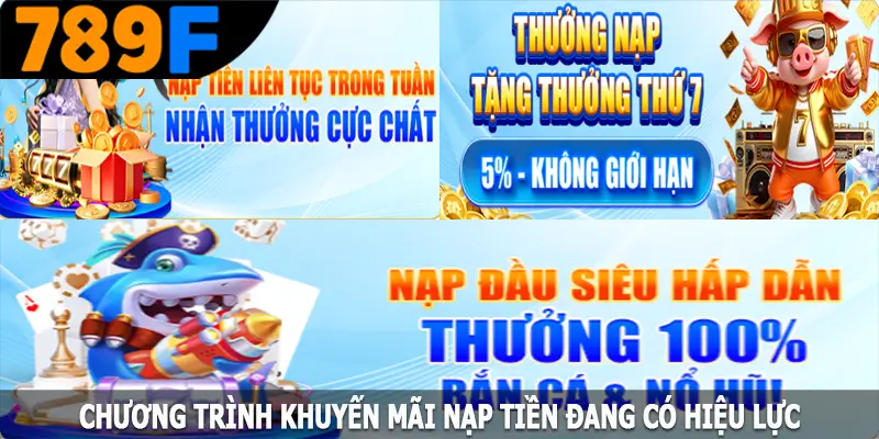 Chương trình khuyến mãi nạp tiền đang có hiệu lực